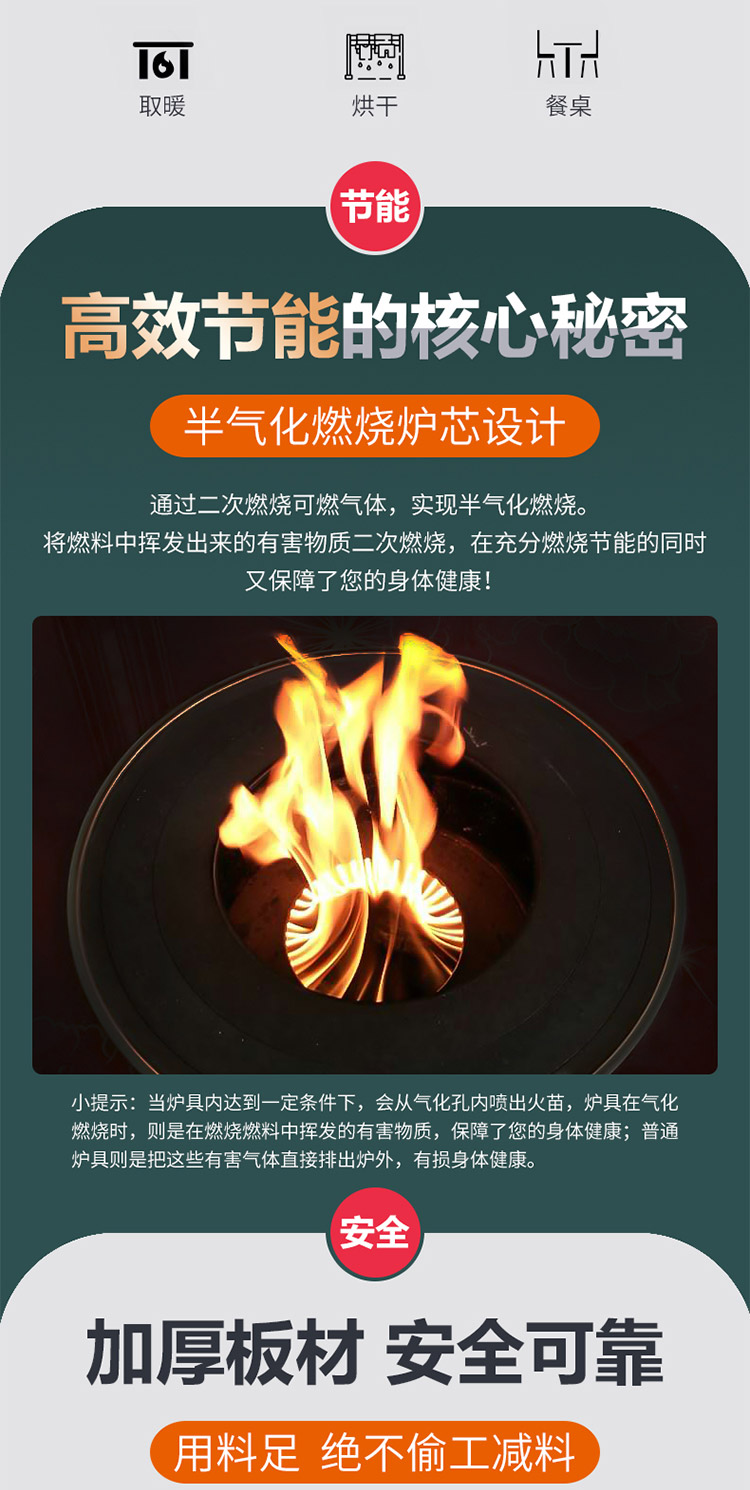 0.8米雙鍋位柴煤兩用小號藏爐—多功能家用取暖藏爐【爐具】焱森爐業