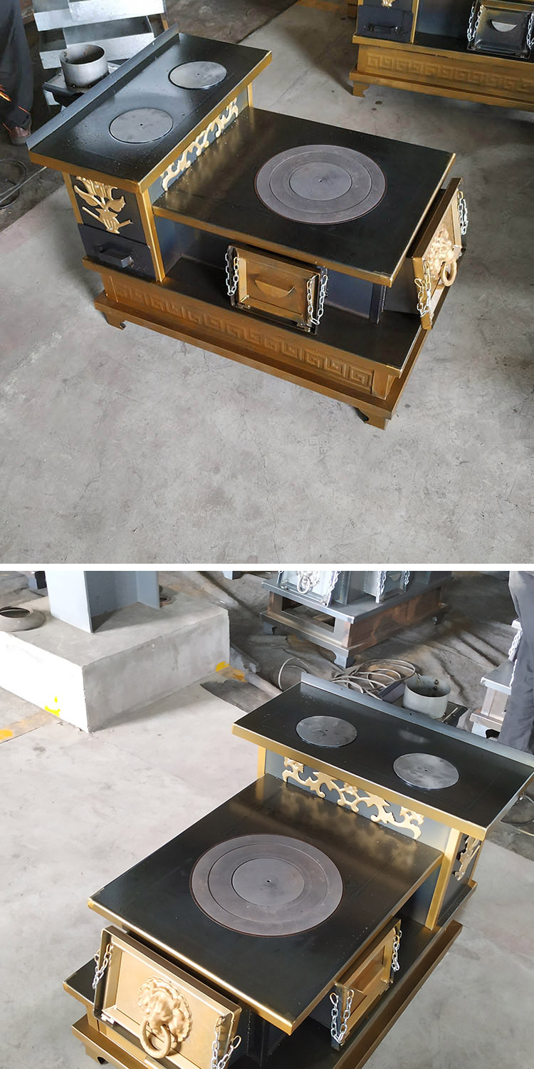 雙層臺面三加料口中號藏爐【爐具】—焱森爐業(yè)