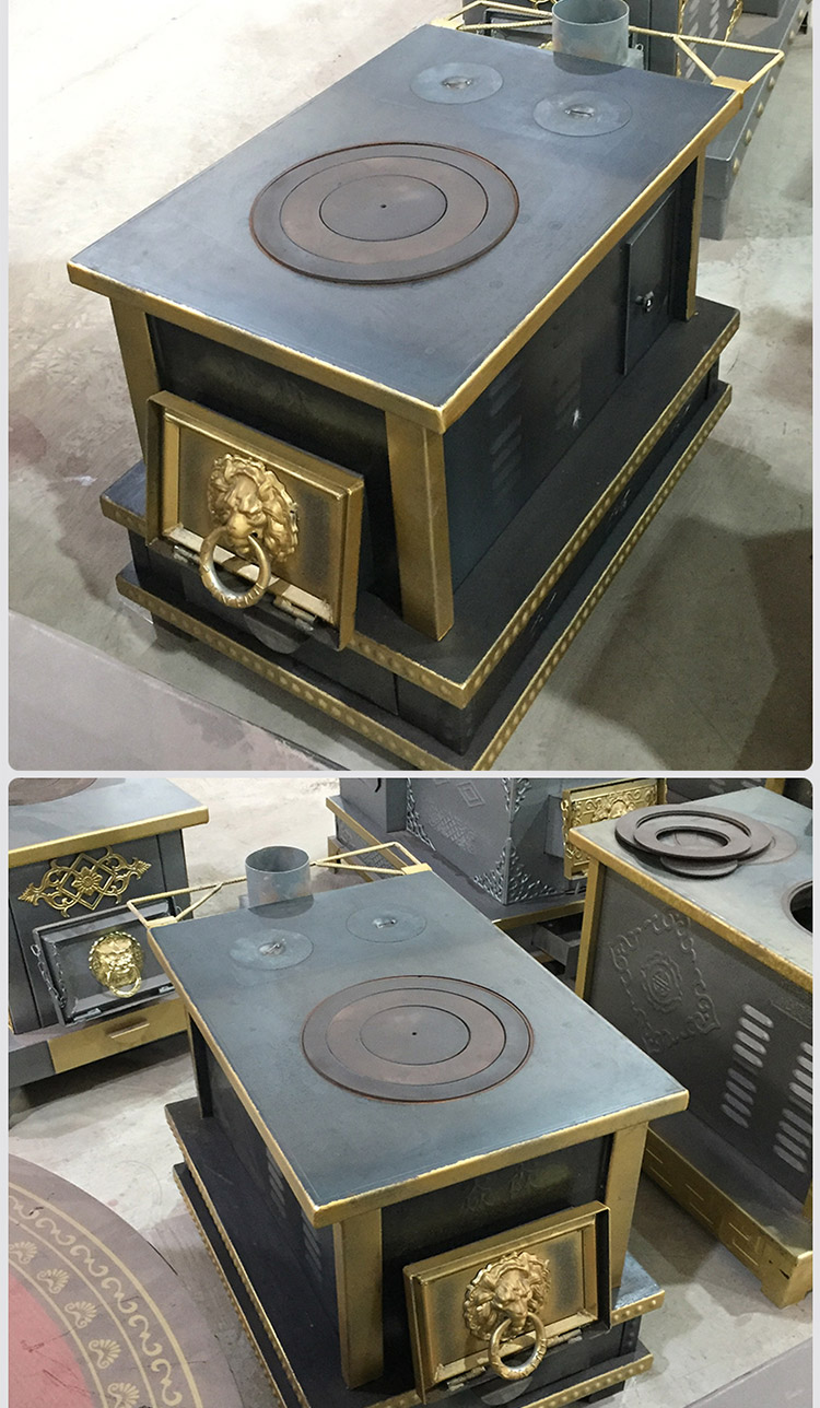 0.8米三鍋位帶烤箱藏爐—多功能家用取暖藏爐【爐具】—焱森爐業