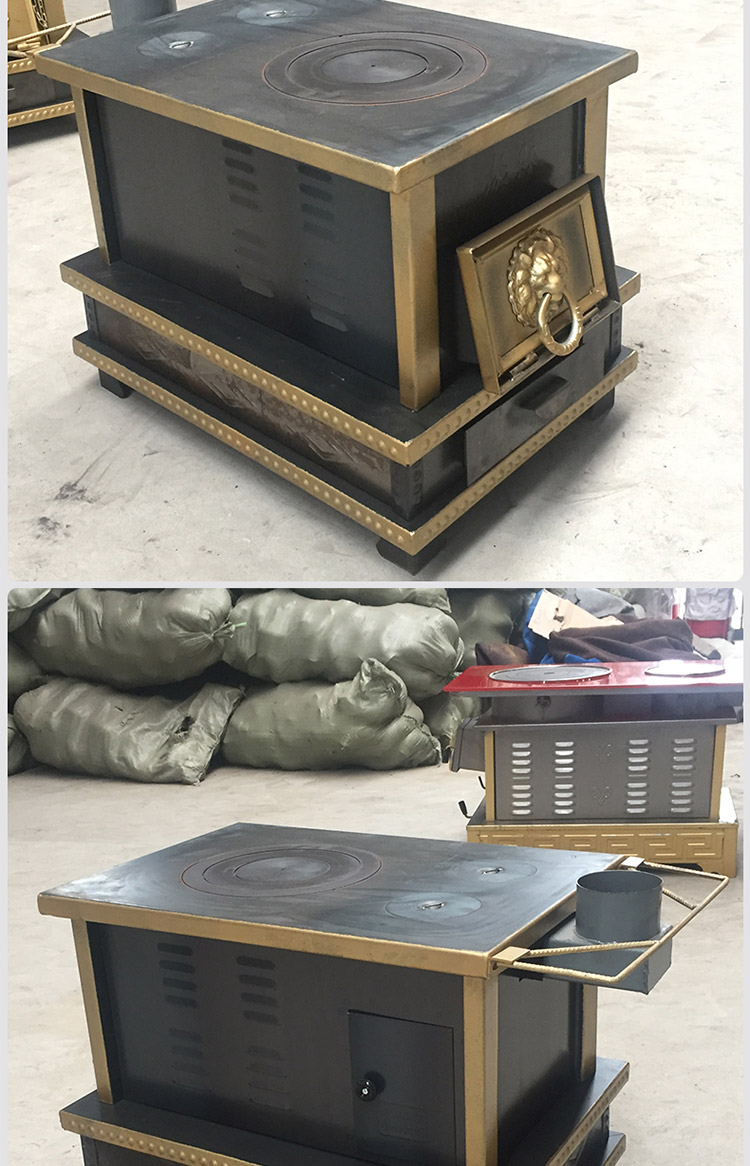 0.8米三鍋位帶烤箱藏爐—多功能家用取暖藏爐【爐具】—焱森爐業