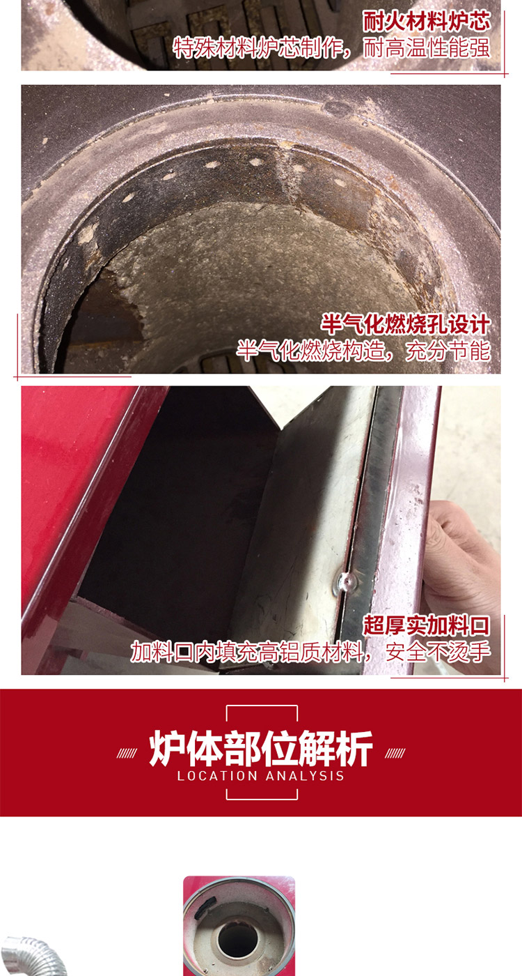 多功能柴煤兩用柴火爐-0.7米正方形中號生物質爐【爐具】-焱森爐業