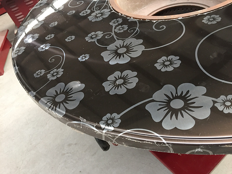  家用炊事取暖爐—【爐具生物質爐】不銹鋼黑色雕花桌面