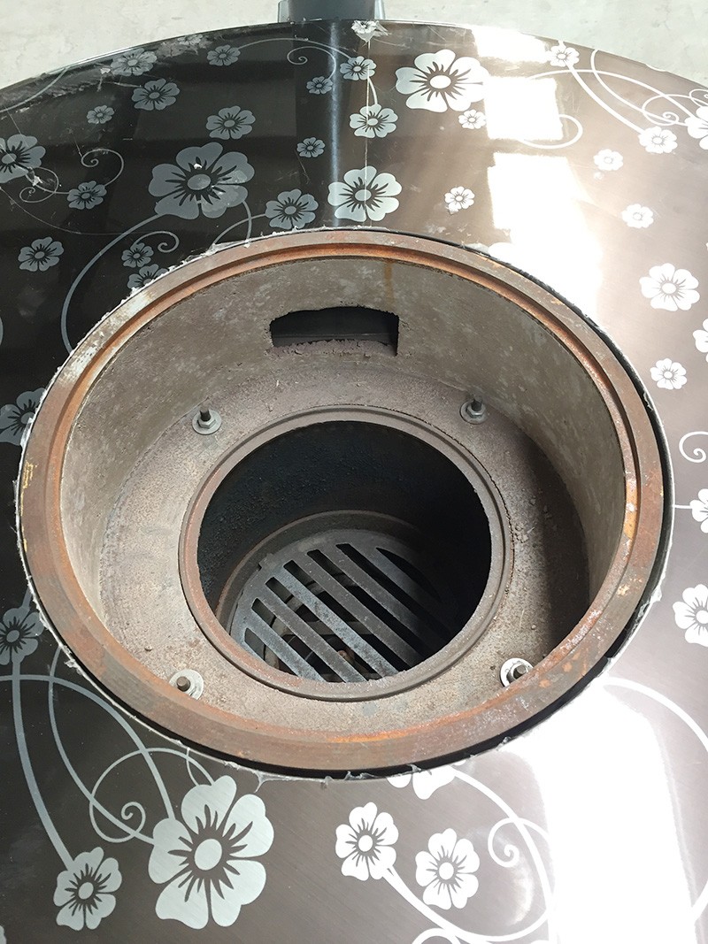  家用炊事取暖爐—【爐具生物質爐】不銹鋼黑色雕花桌面