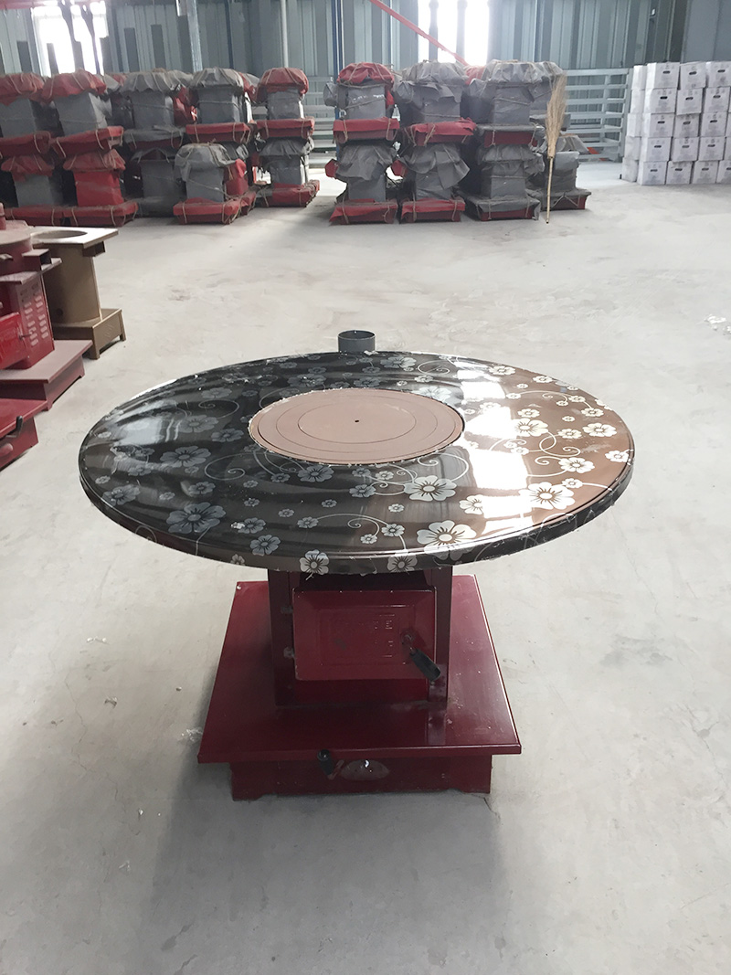  家用炊事取暖爐—【爐具生物質爐】不銹鋼黑色雕花桌面