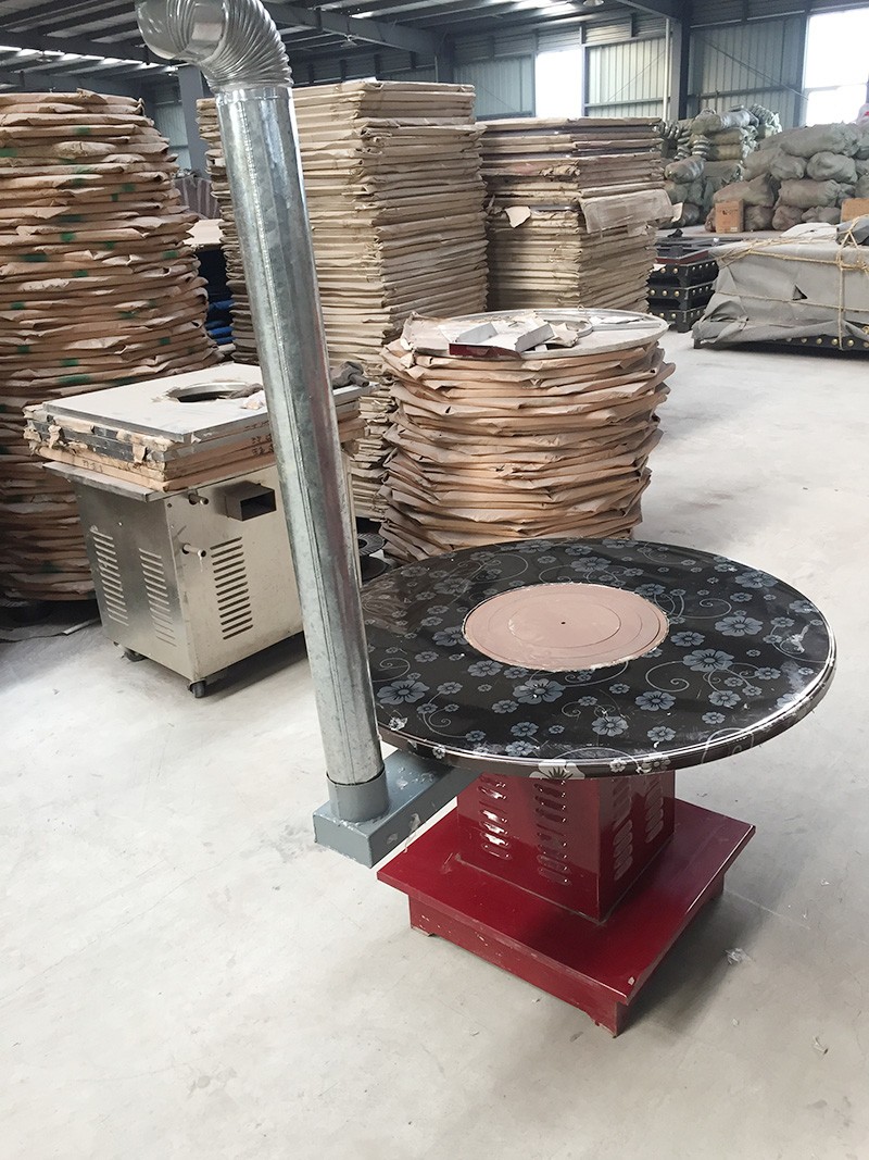  家用炊事取暖爐—【爐具生物質爐】不銹鋼黑色雕花桌面