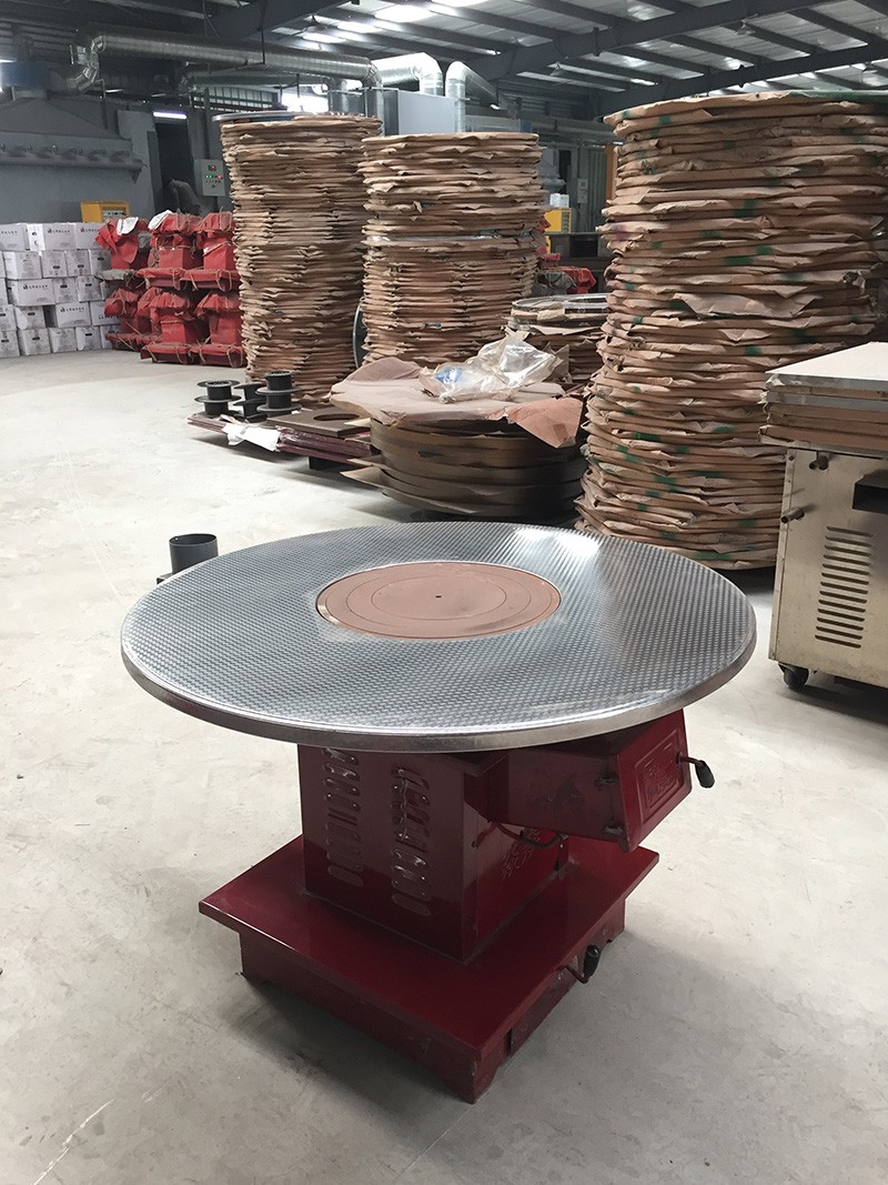 家用炊事取暖爐—【爐具生物質爐】圓形不銹鋼立體方桌面