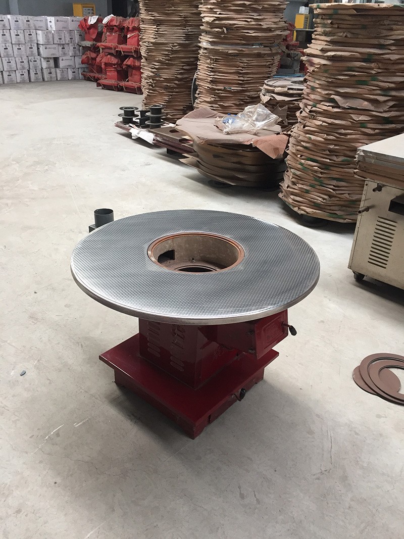 家用炊事取暖爐—【爐具生物質爐】圓形不銹鋼立體方桌面