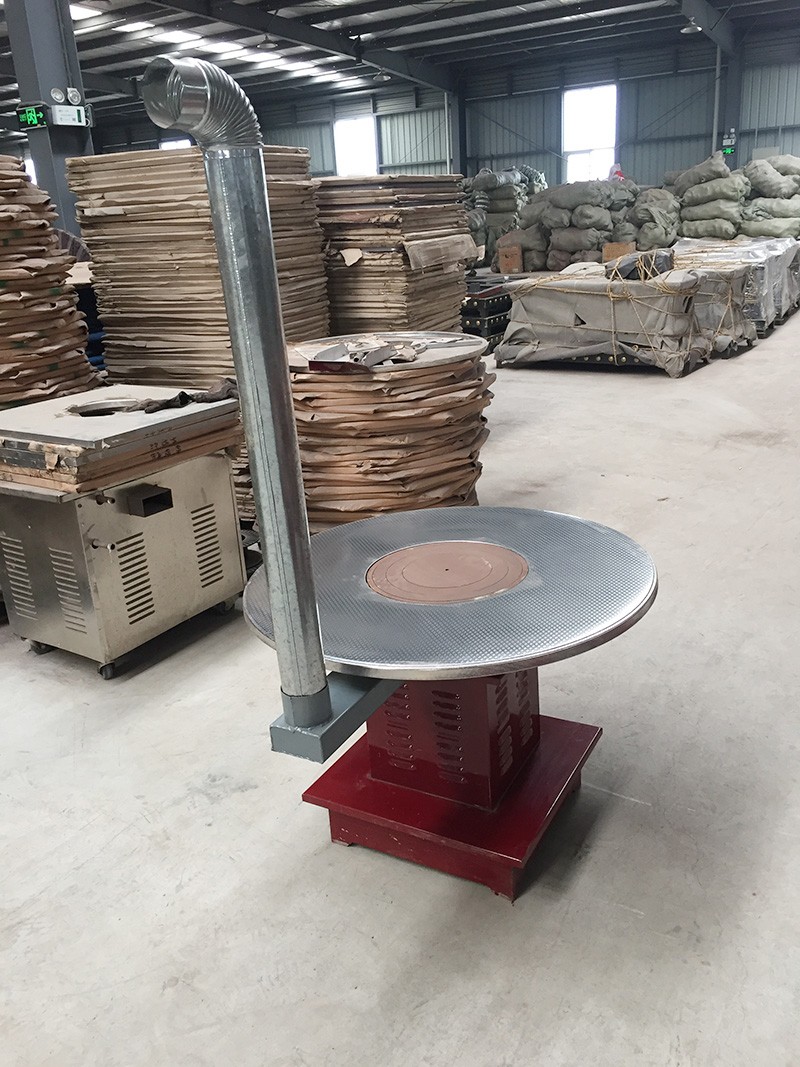 家用炊事取暖爐—【爐具生物質爐】圓形不銹鋼立體方桌面